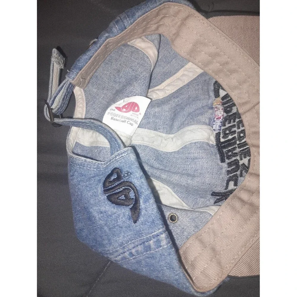Vintage Nascar Super Truck Series Baseball cap denim snap back made in USA